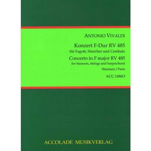 [514160] Fagottkonzert Nr. 8 RV 485, PV 318, Fanna VIII/8