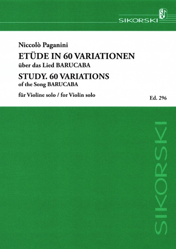 [51560] Etüden in 60 Variationen über das Lied "Barucabà" op. 14