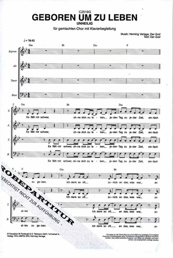 [263953] Geboren um zu leben