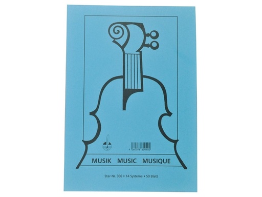 [187001] Notenblock A4 - 14 linig