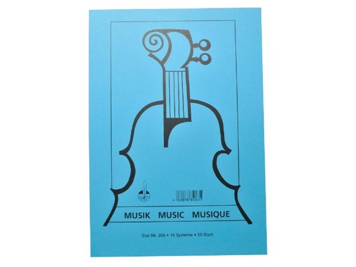 [187007] Notenblock A4 - 16 linig