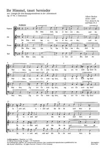 [93098] Ihr Himmel, tauet hernieder, op. 57/1