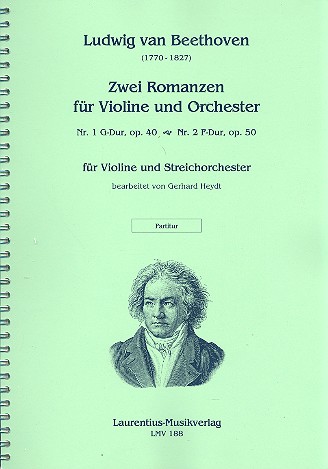 [273815] Zwei Romanzen für Violine und Orchester für Streichorchester