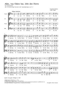 [175927] Alles, was Odem hat, lobe den Herrn, op. 9/1