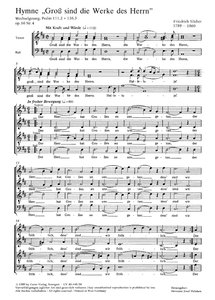 [175951] Groß sind die Werke des Herrn, op. 10/4 - Hymne