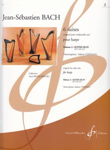 [273609] 6 Suites pour Harpe Band 2 BWV 1009 - 1010