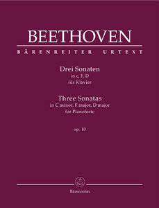 [306789] Drei Sonaten c-moll, F-Dur und D-Dur op. 10
