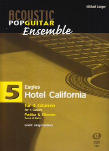 [279515] Hotel California - Acoustic Pop Guitar Ensemble 5