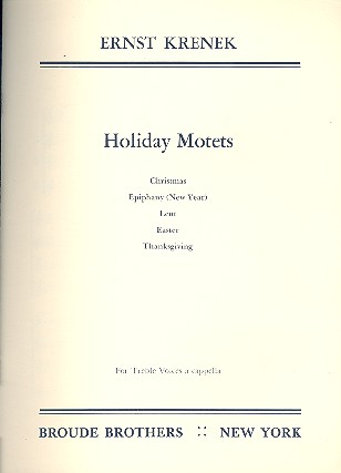 [92869] Holiday Motets