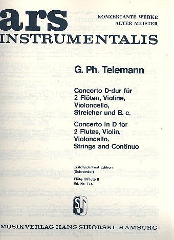 [200642] Konzert für 2 Flöten, Violine und Violoncello D-Dur
