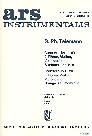 [200644] Konzert für 2 Flöten, Violine und Violoncello D-Dur