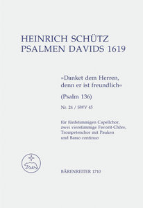 [174697] Danket dem Herren, denn er ist freundlich, SWV 45