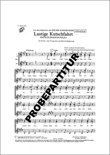 [171597] Lustige Kutschfahrt / Tritsch-Tratsch-Polka