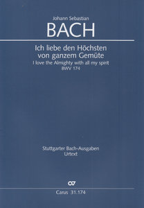 [307194] Ich liebe den Höchsten von ganzem Gemüte, BWV 174