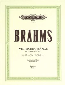 [171014] Weltliche Gesänge, op. 42, 62, 93a, 104, WoO 34