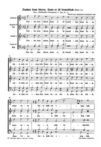 [171035] Danket dem Herrn, denn er ist freundlich