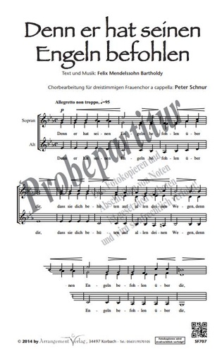 [297052] Denn er hat seinen Engeln befohlen aus "Elias"