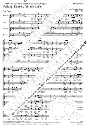 [299165] Weihnachtsoratorium, Teil IV-VI, BWV 248