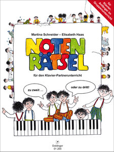 [01-00200] Notenrätsel für den Klavier-Partnerunterricht