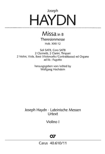 [217949] Theresienmesse in B, Hob. XXII:12