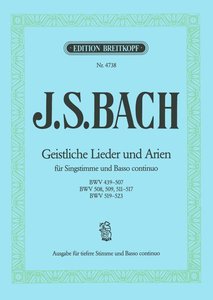 [123051] Geistliche Lieder und Arien aus Schemellis Gesangsbuch BWV 439-507