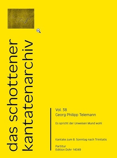 [331234] Es spricht der Unweisen Mund wohl TVWV 1:533a