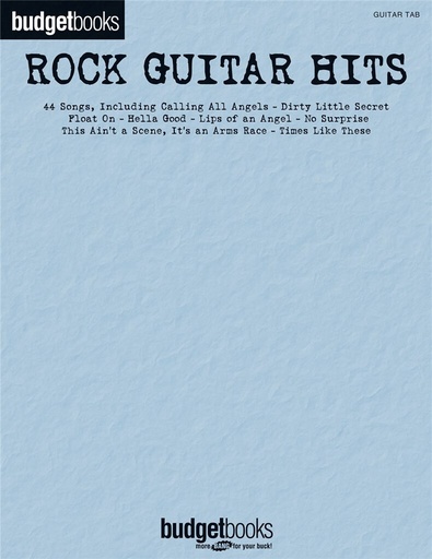 [242490] Rock Guitar Hits - Budget Books