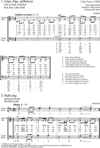 [109878] Üheksa eesti loikuslaulu (1987/92) / Neun estnische Erntelieder