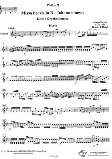 [102752] Kleine Orgelsolomesse, Hob. XXII:7