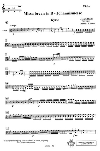 [102755] Kleine Orgelsolomesse, Hob. XXII:7