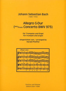 [274435] Allegro G-Dur (aus Concerto BWV 973)