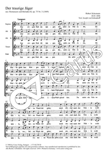 [180288] Der traurige Jäger, op. 75/3