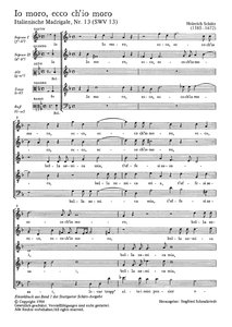 [180432] Io moro, ecco ch'io moro, SWV 13