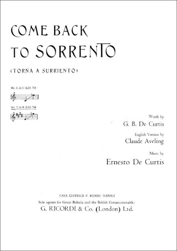[202585] Torna a Surriento E-Dur