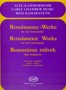 [123302] Renaissance Werke für 4 Instrumente