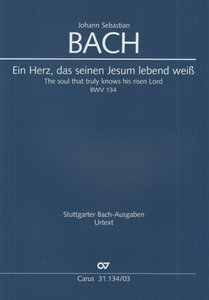 [287980] Ein Herz, das seinen Jesum lebend weiß, BWV 134