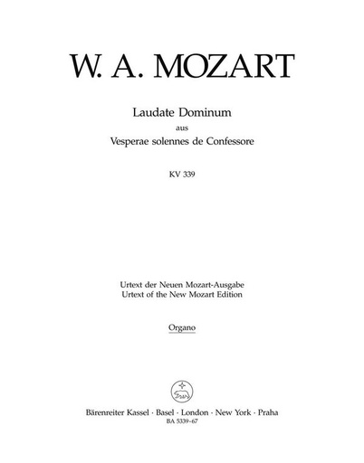 [141985] Laudate Dominum, aus KV 339