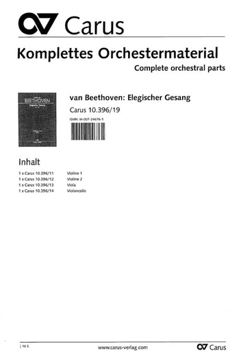 [317061] Elegischer Gesang op. 118