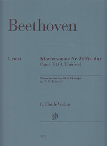 [HN-01312] Klaviersonate Nr. 24 Fis-Dur op. 78 (A Therese)