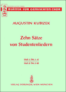 [42-00827] 10 Sätze von Studentenliedern