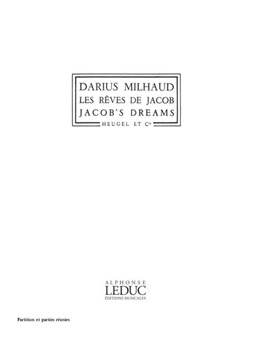 [205988] Les Reves de Jacob op. 294 (1949)