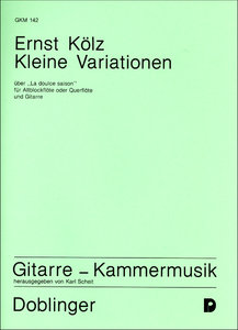 [GKM-00142] Kleine Variationen über La doulce saison