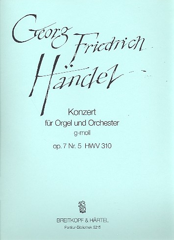[120436] Orgelkonzert Nr.11 g-moll op. 7/5 HWV 310