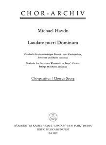 [158609] Laudate pueri dominum, MH 342