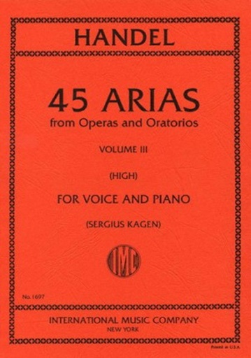 [74543] 45 Arias aus Opern und Oratorien Band 3