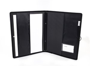 [321072] Chormappe Mapac - schwarz Kunststoff, Halteschlaufe am Rücken